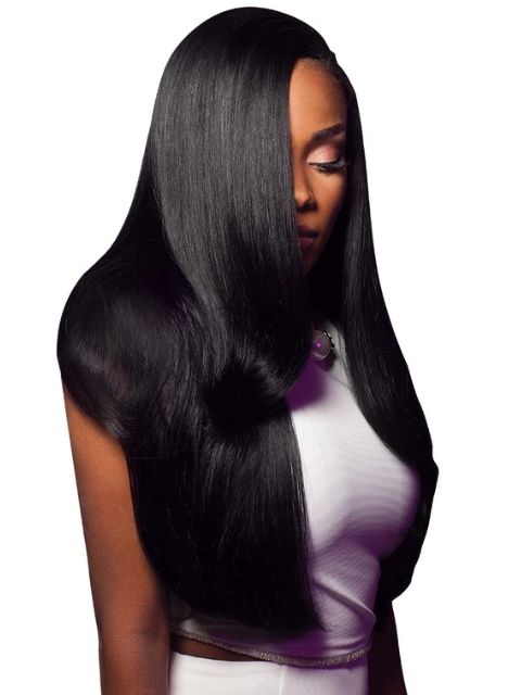 Outre  100% Human Hair New Yaki Weaves- PREMIUM NEW YAKI (8M"16M"18M"20M")