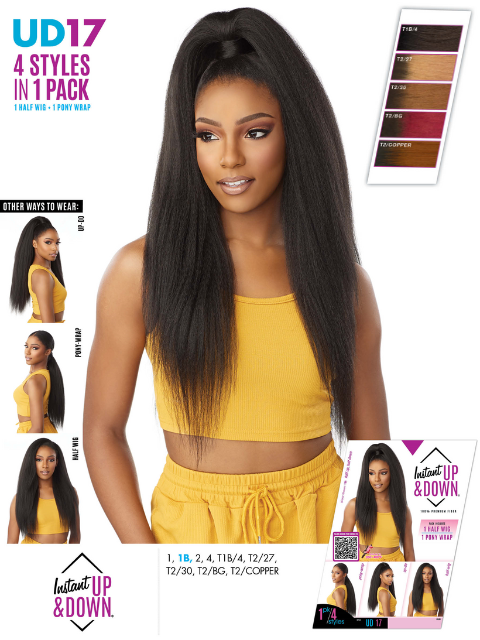 Sensationnel Instant Up & Down Half Wig - UD 17