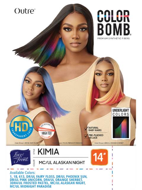 Outre Color Bomb Premium Synthetic Lace Front Wig - KIMIA