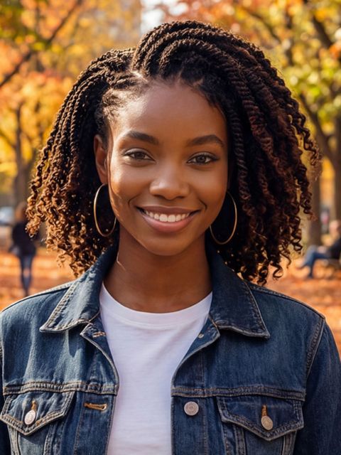 Janet Collection 100% Human Hair Feather AFRO KINKY 18" Crochet Braid Extension