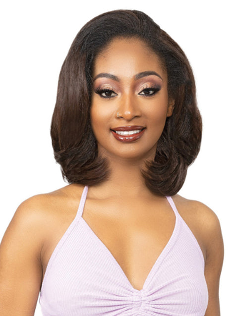 Janet Collection Remy Illusion 100% Human Hair Mix Easy N Swift Half Wig - AGRA
