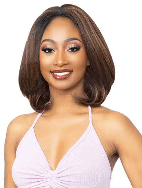 Janet Collection Remy Illusion 100% Human Hair Mix Easy N Swift Half Wig - AGRA