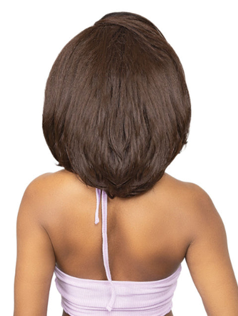 Janet Collection Remy Illusion 100% Human Hair Mix Easy N Swift Half Wig - AGRA