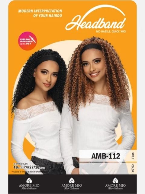 Amore Mio Hair Collection Signature Texture Headband Full Wig -AMB-112