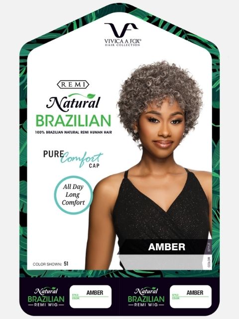 Vivica A Fox 100% Human Hair Pure Comfort Cap Wig - AMBER