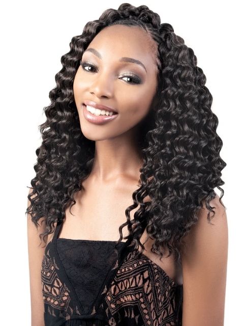 Motown Tress Angels Braid Collection 3X Feather Lite Pre-Looped DEEP WAVE Crochet Braid-C.DEEP