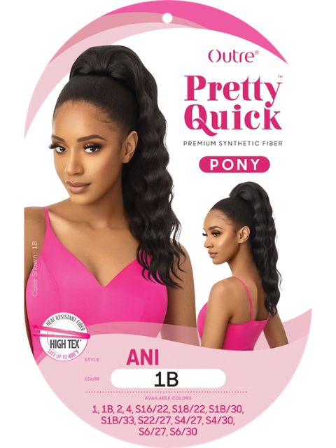 Outre Pretty Quick-Pony Drawstring ANI" Ponytail