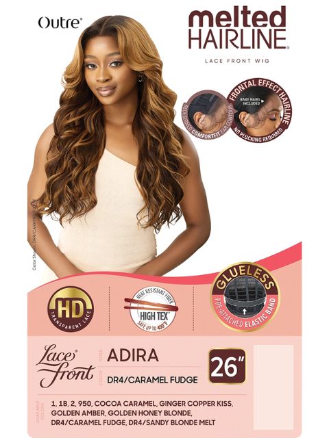 Outre Melted Hairline Premium Synthetic Glueless ADIRA" HD Lace Front Wig