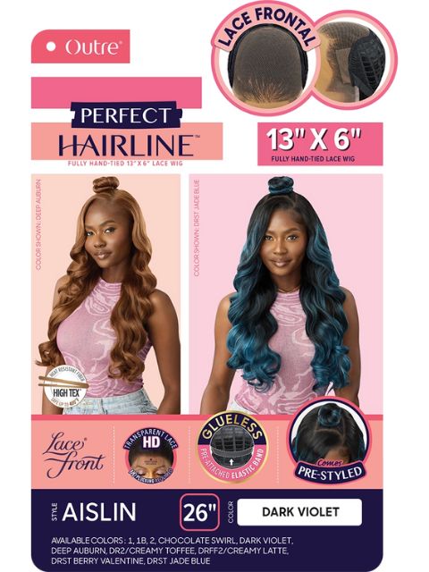 Outre Perfect Hairline Fully Hand-Tied 13X6 Glueless HD Lace Front Wig  - AISLIN