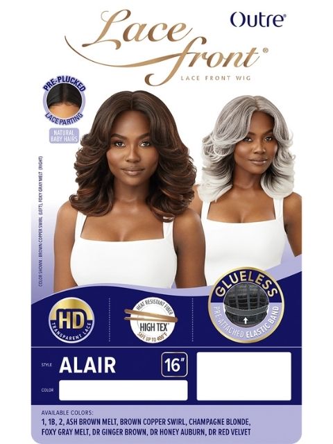 Outre HD Transparent Glueless Lace Front Wig - ALAIR