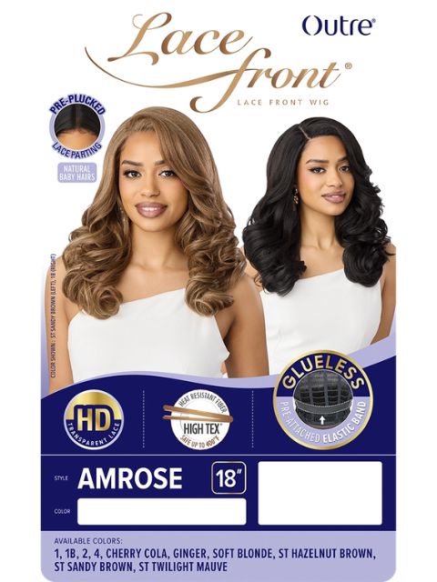 Outre HD Transparent Glueless Lace Front Wig - AMROSE