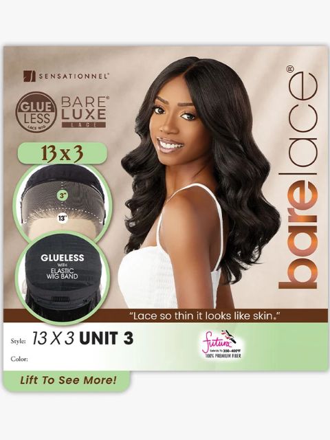 Sensationnel BareLuxe Glueless Lace Wig - (BL133003) BARE LACE 13x3 UNIT 3"