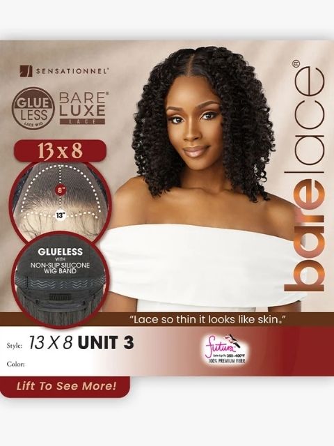 Sensationnel Bare Lace 13x8 Glueless UNIT 3" Lace Wig