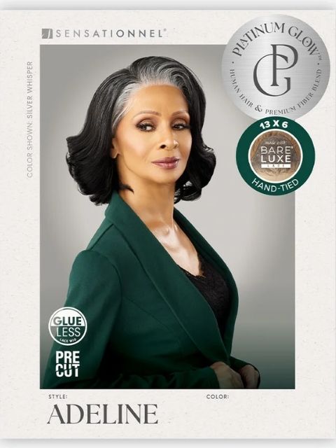 Sensationnel BareLuxe Glueless Lace Wig BARE LACE PLATINUM GLOW_ADELINE