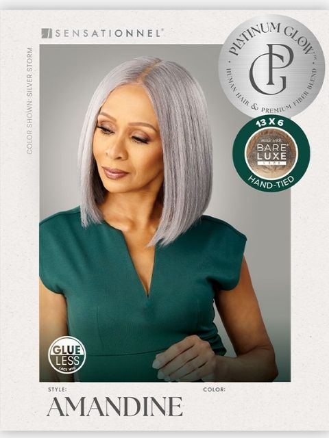Sensationnel BareLuxe Glueless Lace Wig BARE LACE PLATINUM GLOW_AMANDINE"