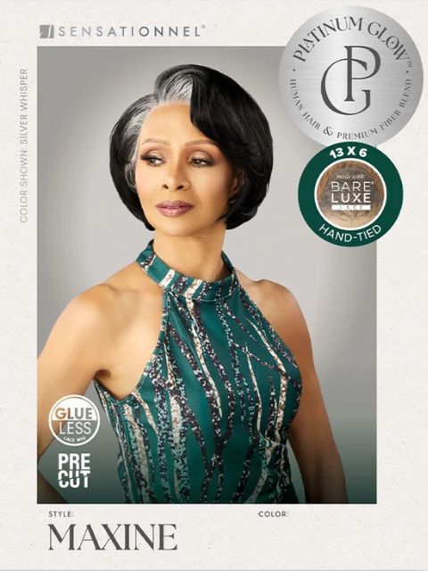 Sensationnel BareLuxe Glueless Lace Wig- BARE LACE PLATINUM GLOW_MAXINE