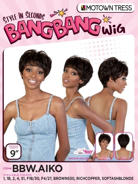Motown Tress Style in Seconds BangBang  BBW.AIKO Wig