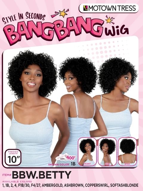 Motown Tress Style in Seconds BangBang  BBW.BETTY Wig