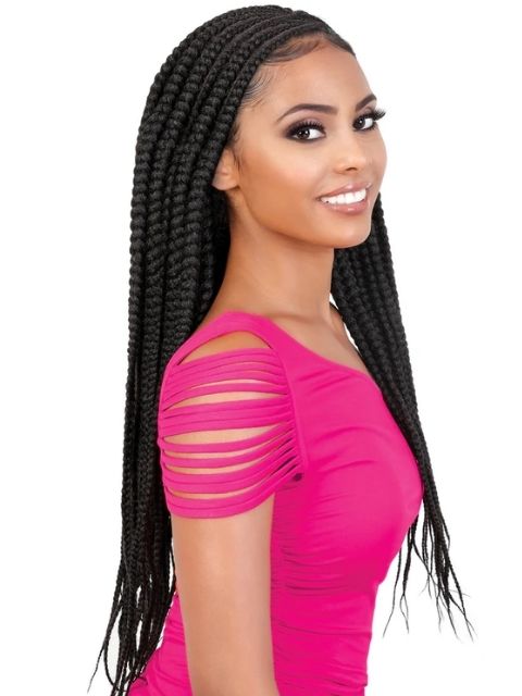 Motown Tress Pre-looped Crochet Braid 3X BIG BOX BRAID"- C.BBOX
