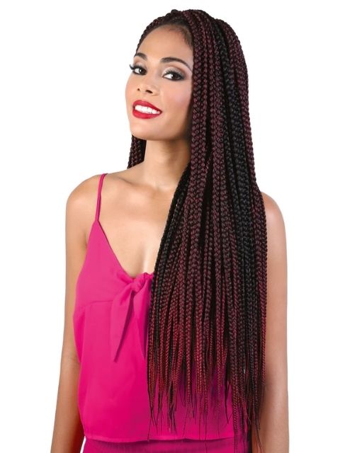 Motown Tress Pre-looped Crochet Braid 3X BIG BOX BRAID"- C.BBOX