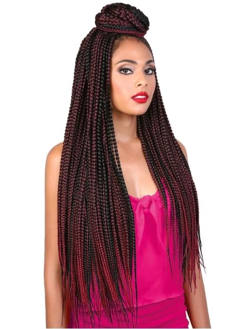 Motown Tress Pre-looped Crochet Braid 3X BIG BOX BRAID"- C.BBOX