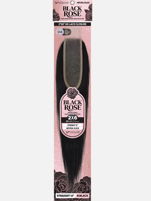SALE! Vivica A Fox Black Rose 2x6 HD Lace Frontal Closure- STRAIGHT"