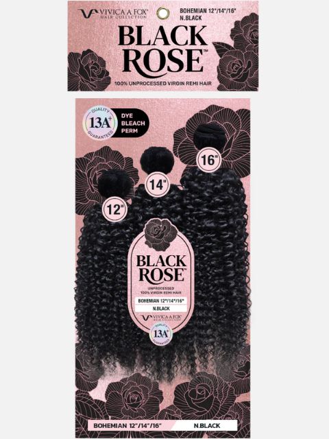 Vivica A Fox Black Rose 100% Unprocessed Human Hair Multi Pack 3pcs BOHEMIAN CURL" (BR3BH) Weave