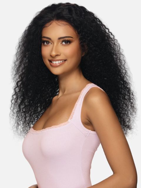 Vivica A Fox Black Rose 100% Human Hair HD 13x4 Lace Front Wig BOHEMIAN CURL 28" (BRFBH)