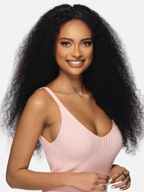 Vivica A Fox Black Rose 100% Human Hair HD 13x4 Lace Front Wig BOHEMIAN CURL 28" (BRFBH)