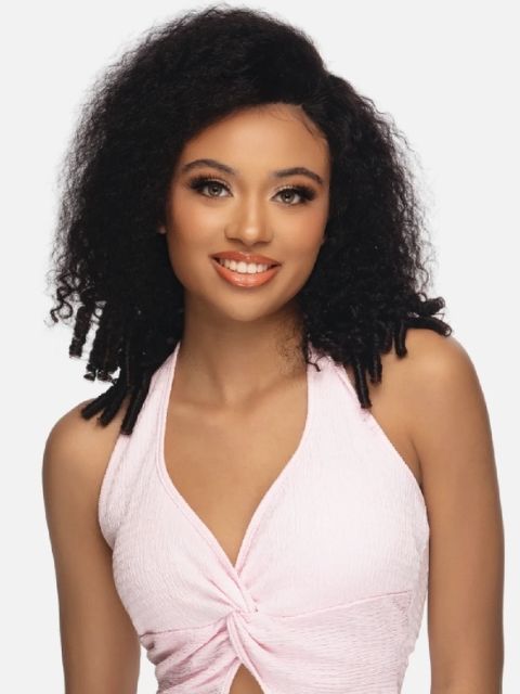 Vivica A Fox Black Rose 100% Human Hair HD 13x4 Lace Front Wig BURMESE CURLY"