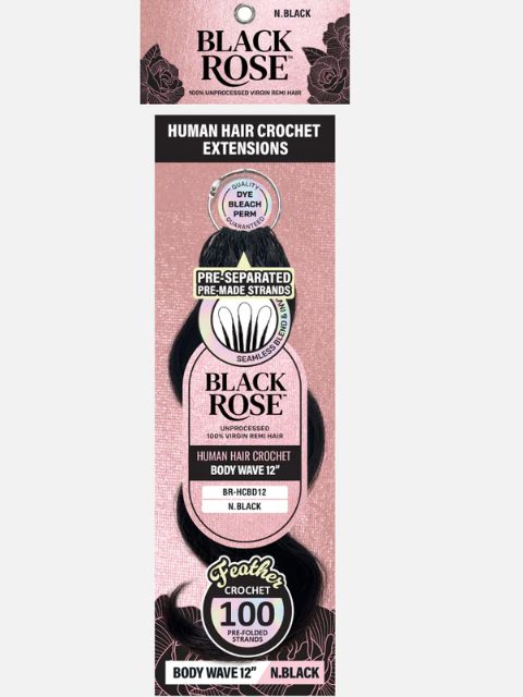 Vivica A Fox Black Rose Human Hair Crochet Extension -BODY WAVE