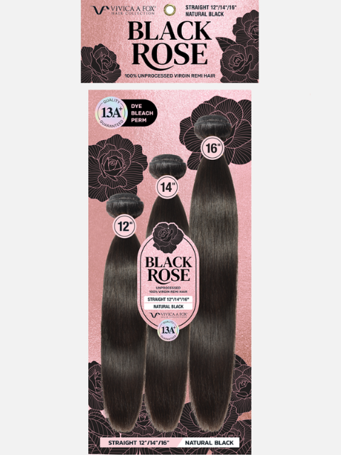 Vivica A Fox Black Rose Weave - STRAIGHT 246"