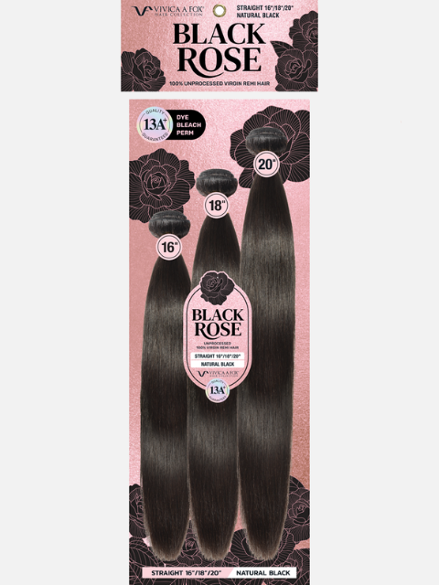 Vivica A Fox Black Rose Weave - STRAIGHT 682"