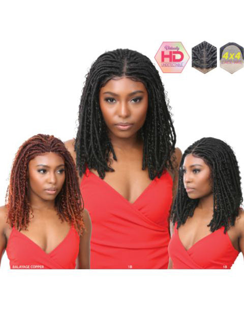 Nutique Illuze HD Undetectable 4x4 Lace Wig - BOHO LOCS WATER 16"