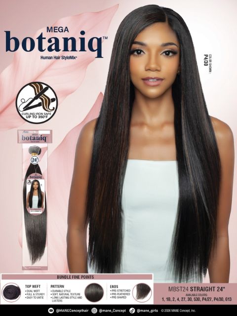 Mane Concept Mega Brazilian Botaniq Human Hair StyleMix STRAIGHT" (MBST)