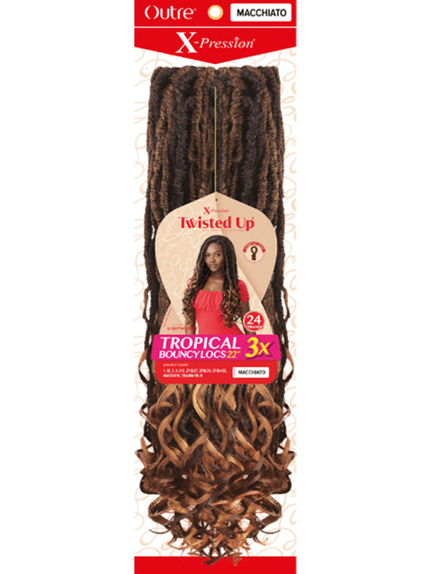 Outre X-Pression Twisted Up 3X TROPICAL BOUNCY LOCS Braid 22"