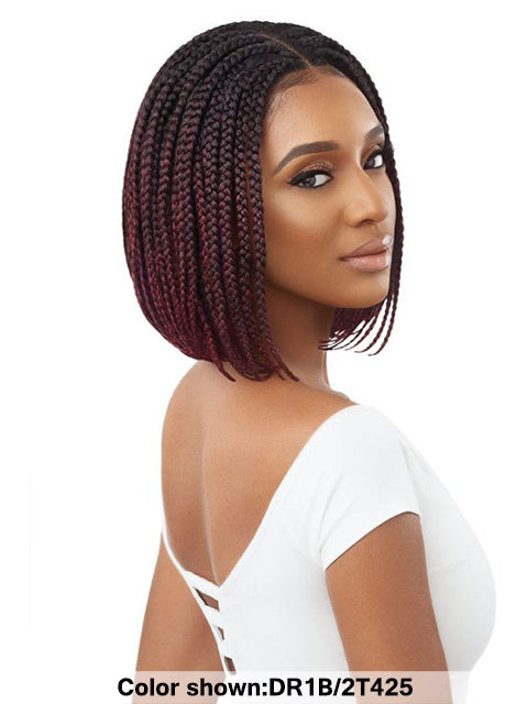 Outre Pre-Braided 4x4 Glueless Lace Front Wig - BOX BRAID BOB 12