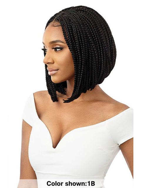 Outre Pre-Braided 4x4 Glueless Lace Front Wig - BOX BRAID BOB 12