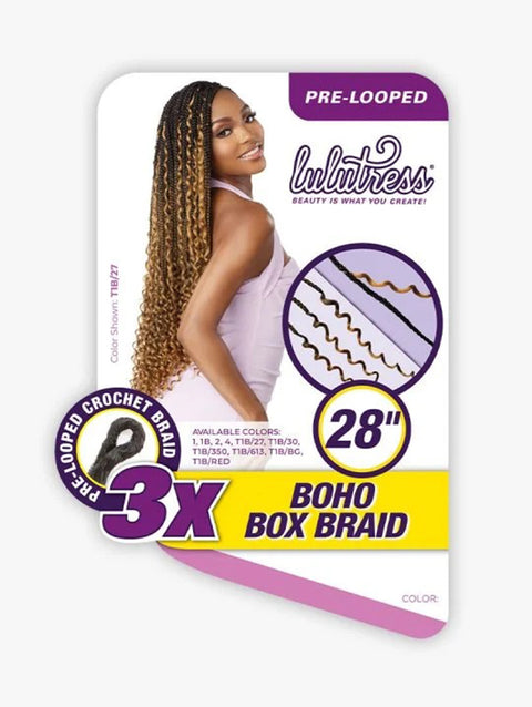 Sensationnel Lulutress Pre-Looped 3X BOHO BOX BRAID 28"