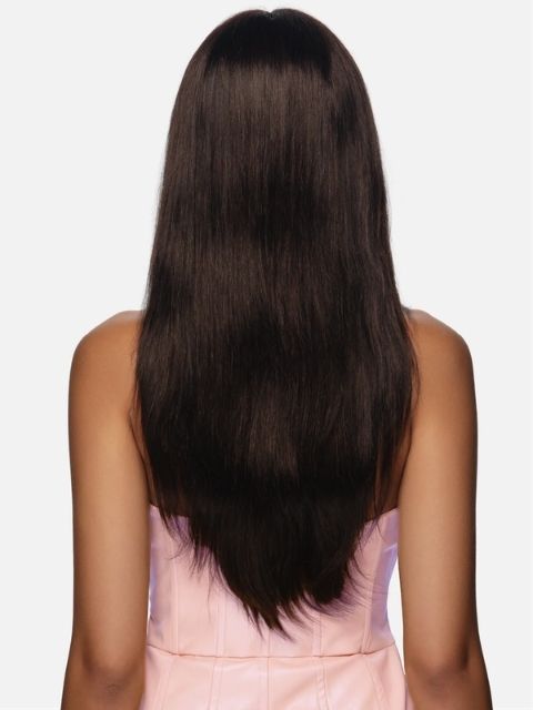 Vivica A Fox Black Rose 100% Human Hair HD Lace Front Wig 5" DEEP STRAIGHT 24" (BR421)