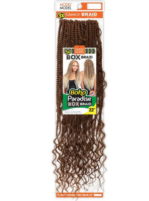 Model Model Glance 3X BOHO PARADISE BOX BRAID 22"