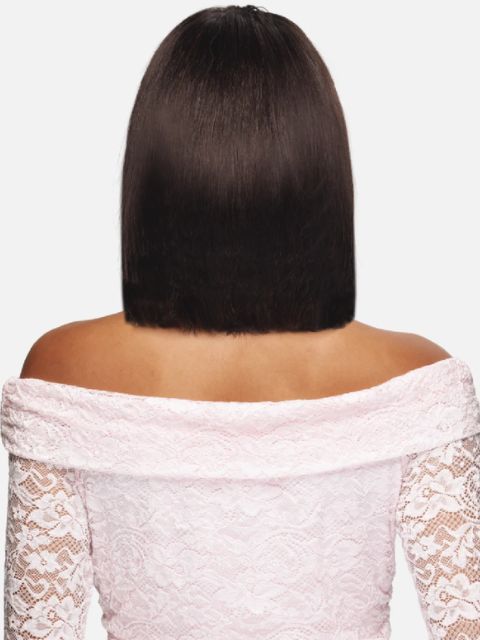 Vivica A Fox Black Rose 100% Human Hair CENTER PART STRAIGHT CLASSIC BOB" HD Lace Part Wig