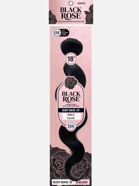 Vivica A Fox Black Rose Human Hair Extension Weave -BRBD-BODY WAVE"