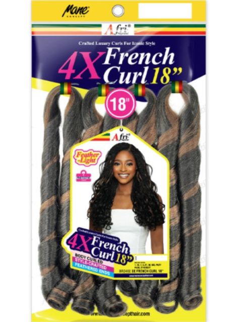 Mane Concept Afri Naptural  4X FRENCH CURL 18" Braid (BRD402)