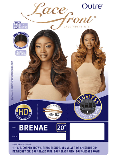 Outre HD Transparent Glueless Lace Front Wig - BRENAE
