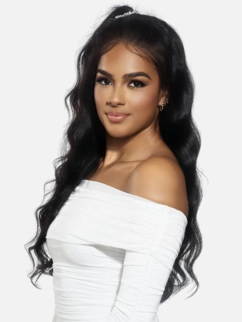 Vivica A Fox Black Rose 100% Human Hair 13x4 HD Lace Front Wig - (BRFBD28) BODY WAVE 28"