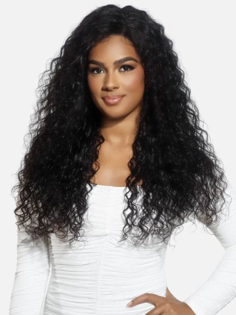Vivica A Fox Black Rose 100% Human Hair 13x4 HD Lace Front Wig -(BRFDW28) DEEP WAVE 28"