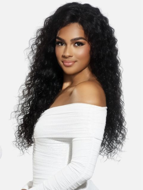 Vivica A Fox Black Rose 100% Human Hair 13x4 HD Lace Front Wig -(BRFDW28) DEEP WAVE 28"