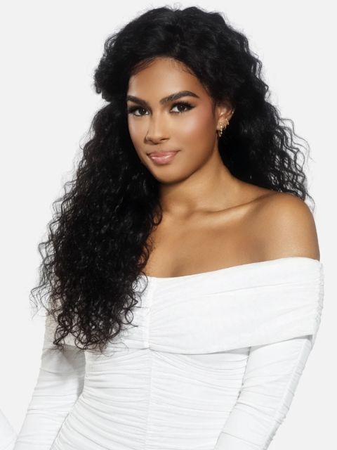 Vivica A Fox Black Rose 100% Human Hair 13x4 HD Lace Front Wig -(BRFDW28) DEEP WAVE 28"