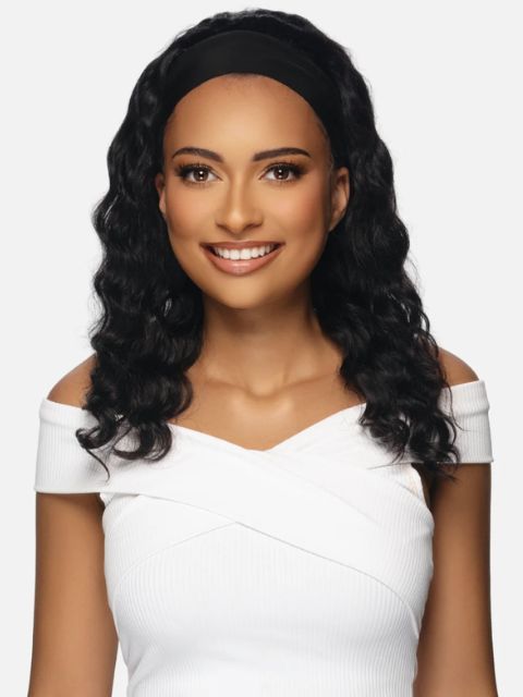 Vivica A Fox Black Rose 100% Unprocessed Human Hair HeadBand Wig- LOOSE DEEP 18" (BRHB411)